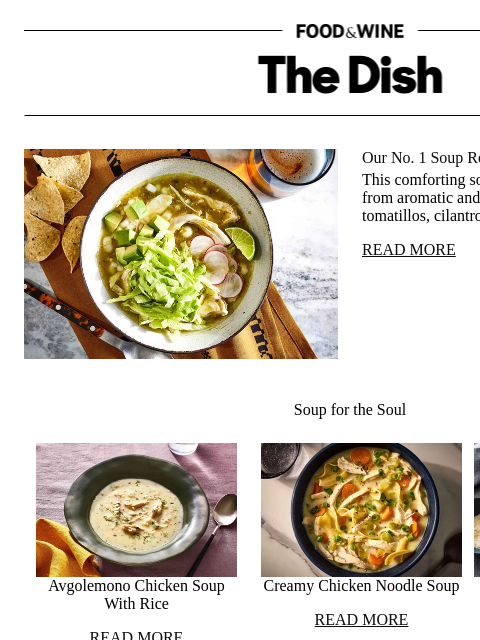 foodandwine newsletter: Our No. 1 Soup Recipe of All Time