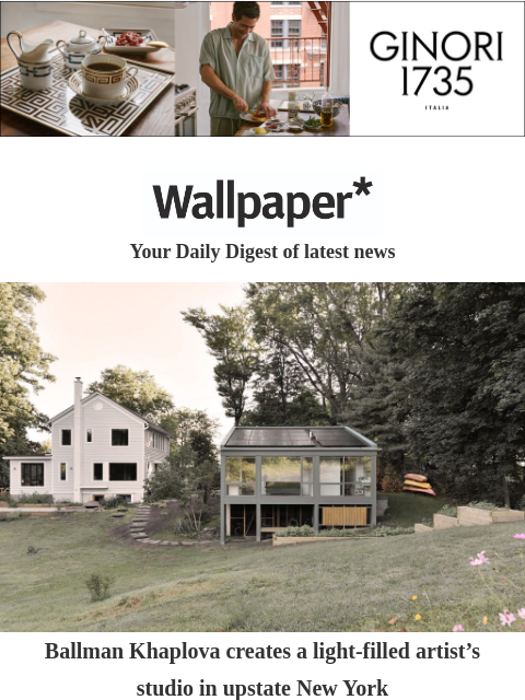 futureplc newsletter: Tour an artist's studio in Upstate New York