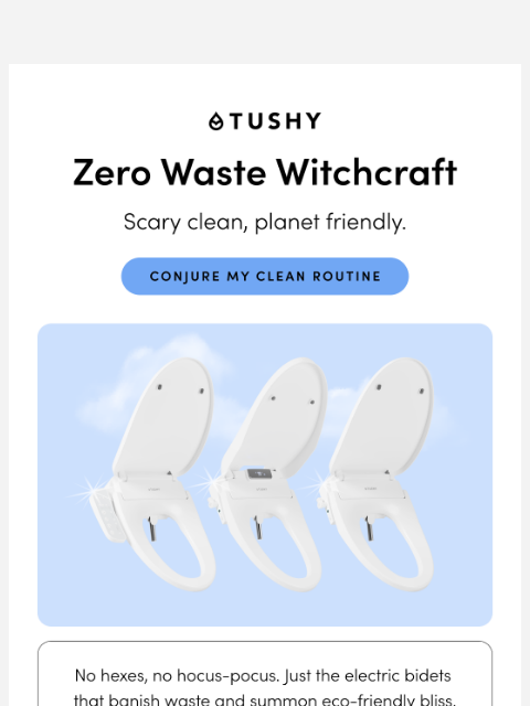 hellotushy newsletter: Zero-Waste Witchcraft ✨🧻💀