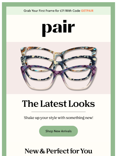 paireyewear newsletter: The Latest & Greatest