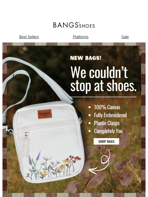bangsshoes newsletter: [NEW] Crossbody Bags 🐉🌙💐