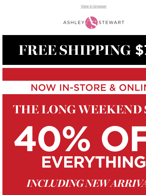 ashleystewart newsletter: Fallβs favorite colors π§‘π π·