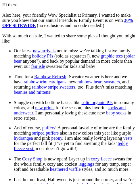 primary newsletter: 👋 My 30% off faves for you! Polar bears, new rain...