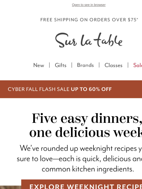 surlatable newsletter: The answer to βWhatβs for dinner?"