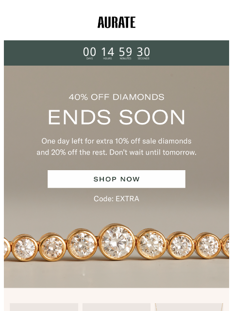 auratenewyork newsletter: SALE ENDS AT MIDNIGHT