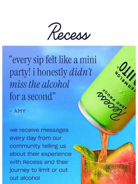 takearecess newsletter: everyone’s skipping the alcohol