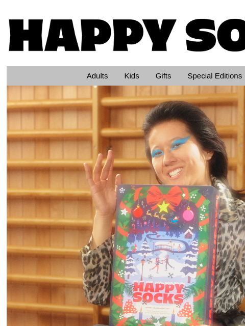 happysocks newsletter: 2025 Advent Calendar!
