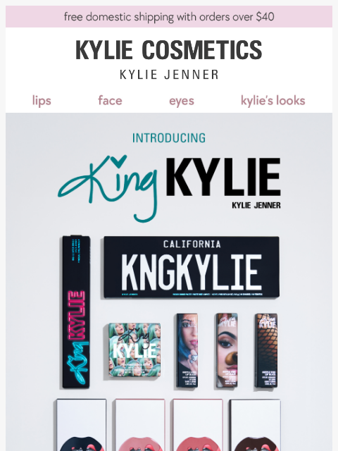 kyliecosmetics newsletter: COMING SOON! king kylie collection 👑
