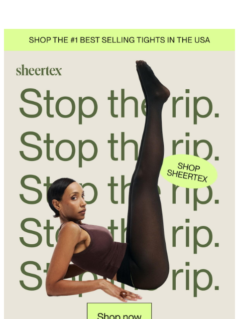 sheertex newsletter: Tights that last