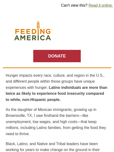 feedingamerica newsletter: This is how Latino communities are helping their n...