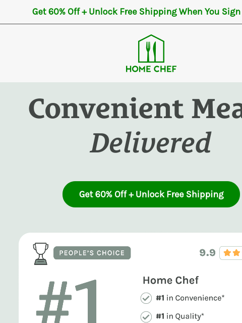 homechef newsletter: Looking for convenient meals this week? Look no fu...