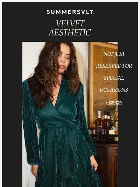 summersalt newsletter: Velvet: It’s an Aesthetic