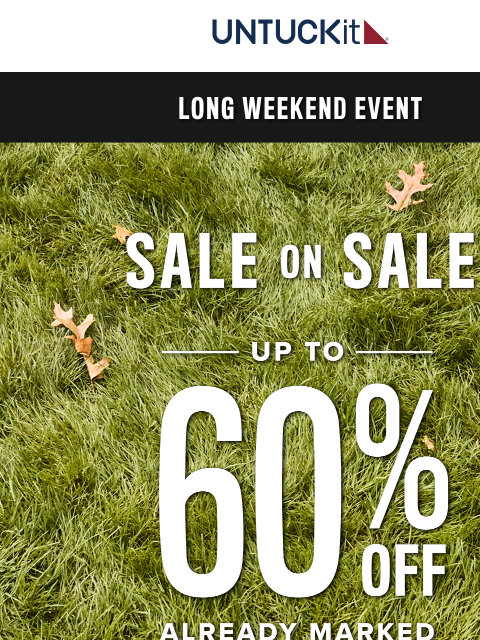 untuckit newsletter: Final Hours: Up To 60% Off