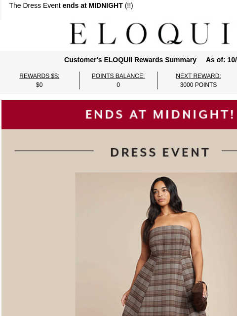 eloquii newsletter: NOW OR NEVER ❣️ Dresses from $39