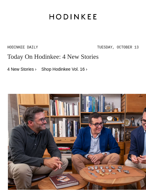hodinkee newsletter: Hodinkee Daily | 10/13/2026