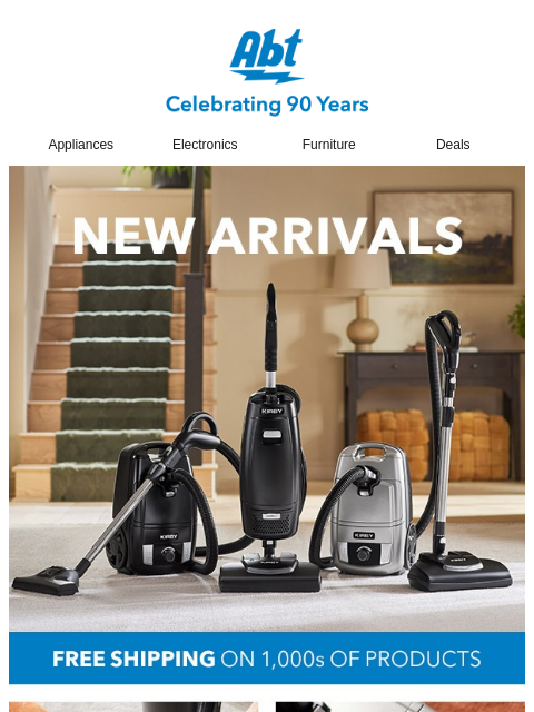 abt newsletter: New at Abt: Kirby Vacuums & More...