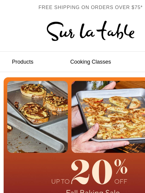 surlatable newsletter: Fall baking starts here (and it's on sale).