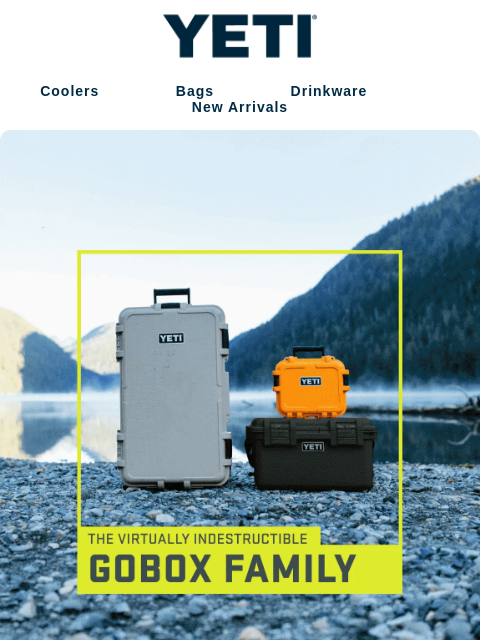 yeti newsletter: JUST DROPPED: GoBox Wheeled Gear Cases