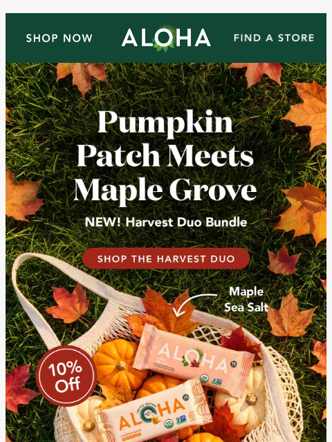 aloha newsletter: Quintessential autumn flavors