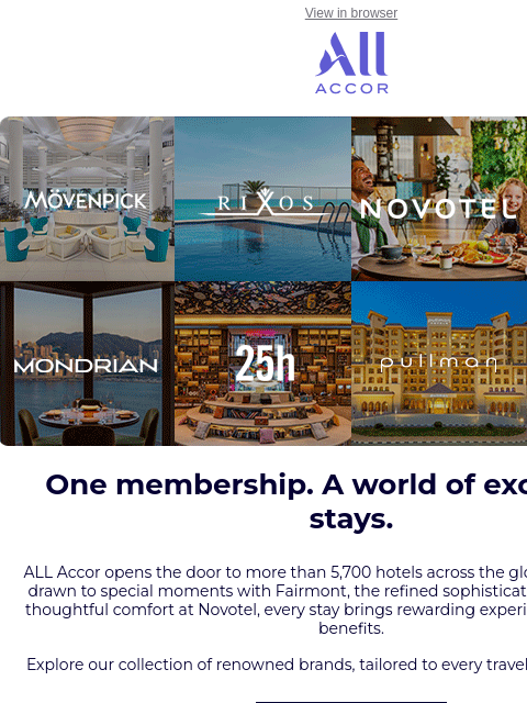 all newsletter: Wherever you dream of going, we're already there ✈...