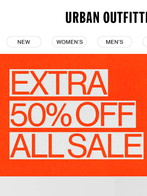 urbanoutfitters newsletter: Extra 50% OFF on select Nike sneakers