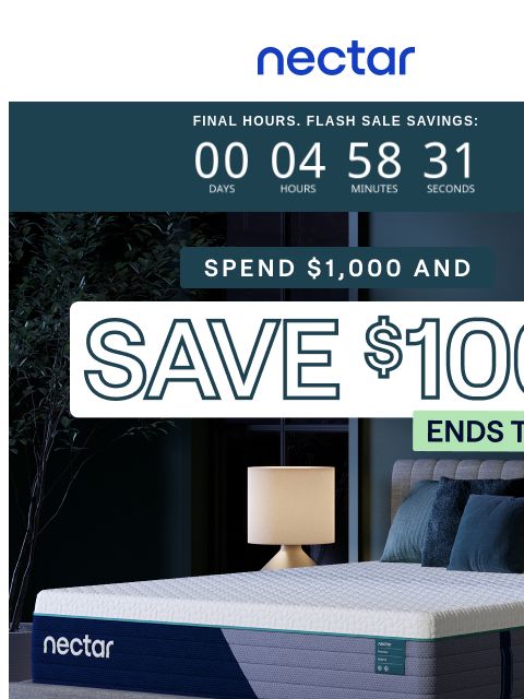 Explore our Premier Hybrid Mattress (Queen: $1099) + enjoy everyday savings of up to 50%.* All mattress purchases include our 365-night risk-free home trial & free standard shipping.+ Nectar Logo