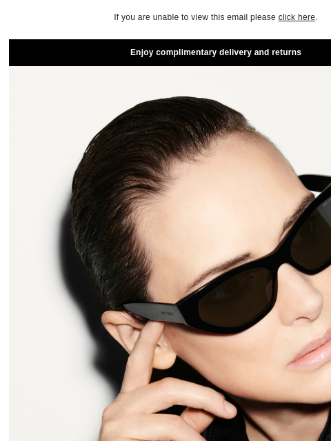 Discover the latest collection. If you are unable to view this email please click here. Enjoy complimentary delivery and returns INTRODUCING Autumn 2024 Sunglasses SHOP NOW JIMMY CHOO VIRTUAL & IN-