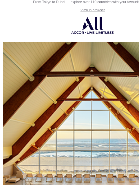 all newsletter: From ibis to Novotel, your ideal stay starts here