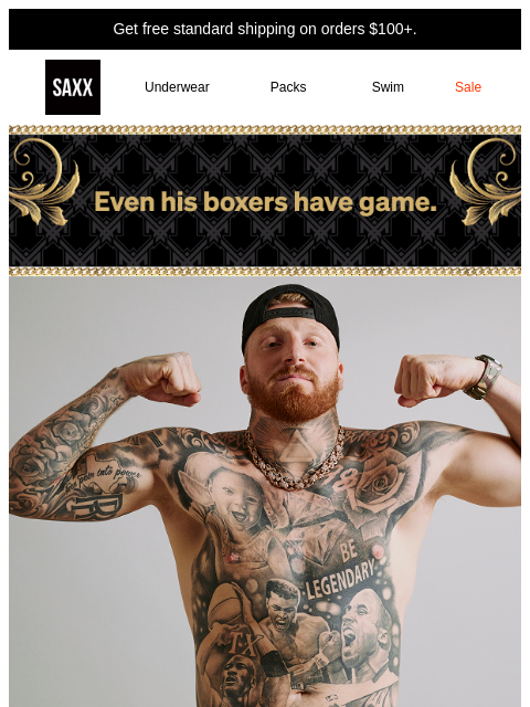 saxxunderwear newsletter: SAXX > Sacks 🏈