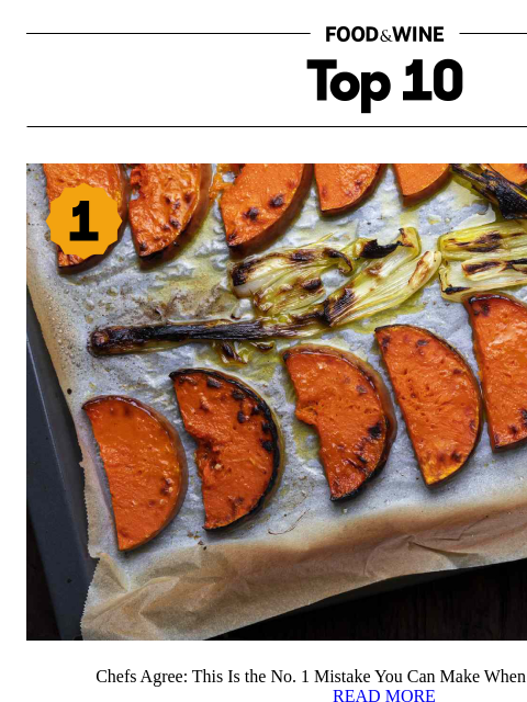 foodandwine newsletter: This Is the No. 1 Mistake You Can Make When Roasti...
