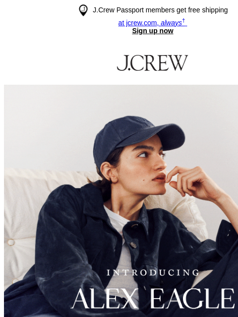 jcrew newsletter: Introducing Alex Eagle X J.Crew