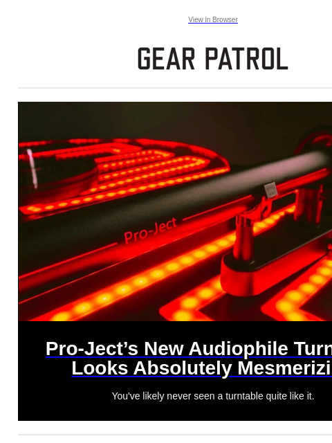 gearpatrol newsletter: You've Never Seen a Turntable Like This Before