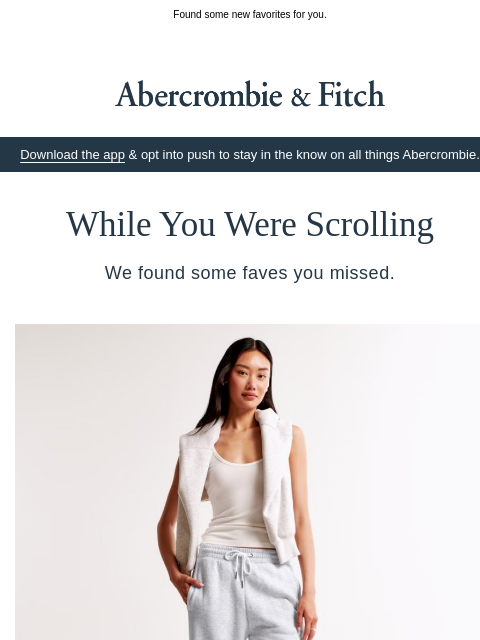abercrombie newsletter: Missing something?