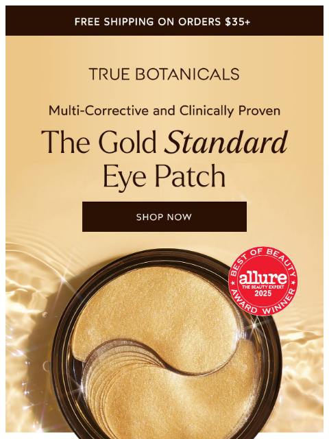 truebotanicals newsletter: These Eye Patches Win Awards 🏆