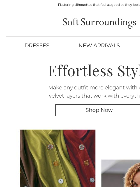 softsurroundings newsletter: It’s Velvet Season