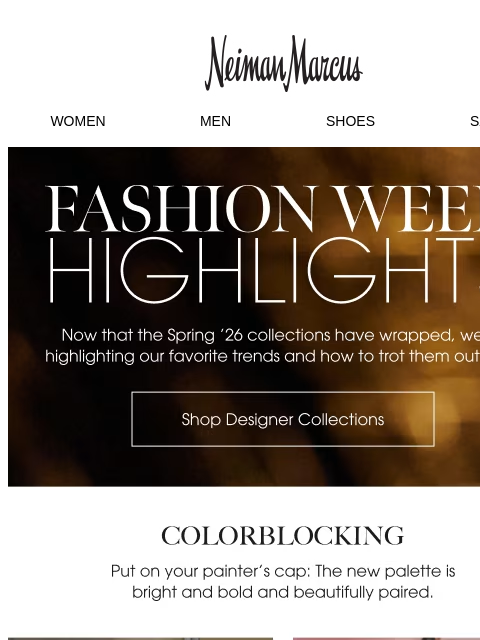 neimanmarcus newsletter: Runway Report: Fashion Week highlights