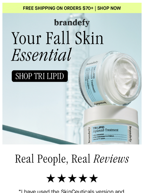 brandefyskin newsletter: Your fall skin essential 🍂