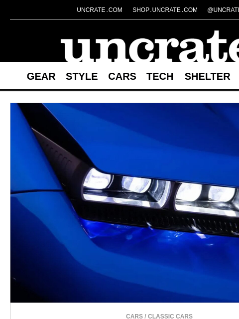 uncrate newsletter: JAS Tensei Honda NSX Restomod & more
