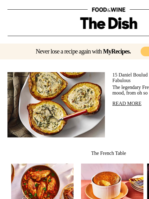 foodandwine newsletter: 15 Daniel Boulud Recipes From Effortless to Fabulo...