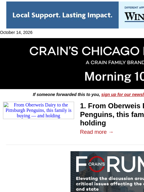 crainalerts newsletter: Inside the Hoffmanns' 52-company empire