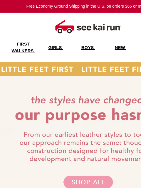 seekairun newsletter: Little Feet Are Kind of a Big Deal