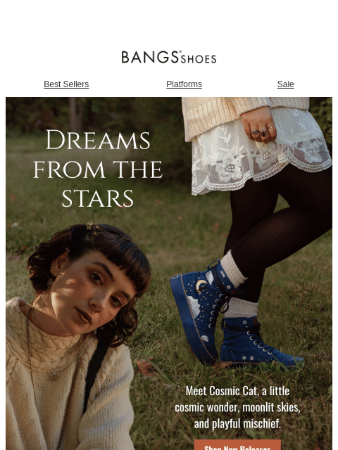 bangsshoes newsletter: Cosmic Cat Has Arrived 🌙🐈‍⬛☁️