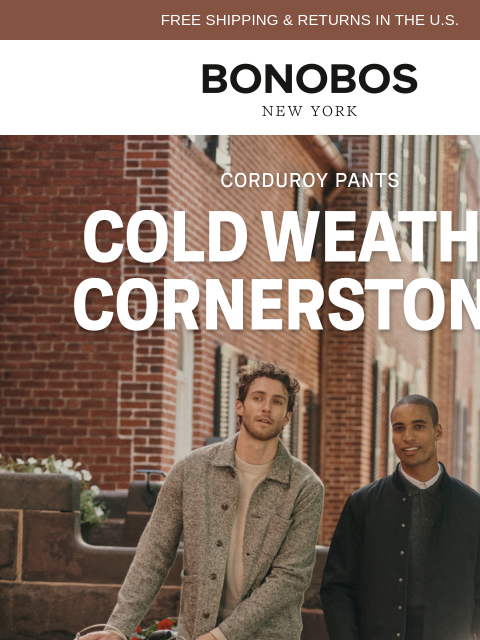 bonobos newsletter: Got Your Corduroy Pants Yet?