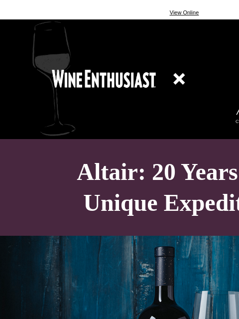 Through its 20 vintages, Altair showcases the evolution of Chilean wine. ͏ ͏ ͏ ͏ ͏ ͏ ͏ ͏ ͏ ͏ ͏ ͏ ͏ ͏ ͏ ͏ ͏ ͏ ͏ ͏ ͏ ͏ ͏ ͏ ͏ ͏ ͏ ͏ ͏ ͏ ͏ ͏ ͏ ͏ ͏ ͏ ͏ ͏ ͏ ͏ ͏ ͏ ͏ ͏ ͏ ͏ ͏ ͏ ͏ ͏ ͏ ͏ ͏ ͏ ͏ ͏ ͏ ͏ ͏ ͏ ͏ ͏ ͏ ͏