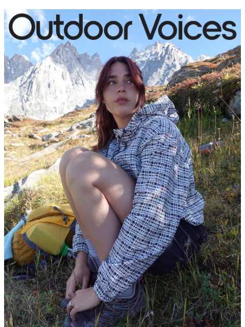 outdoorvoices newsletter: NEW ANORAK