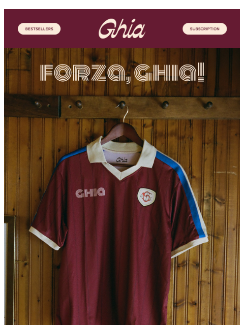 drinkghia newsletter: Meet the Ghia Jersey πβ½