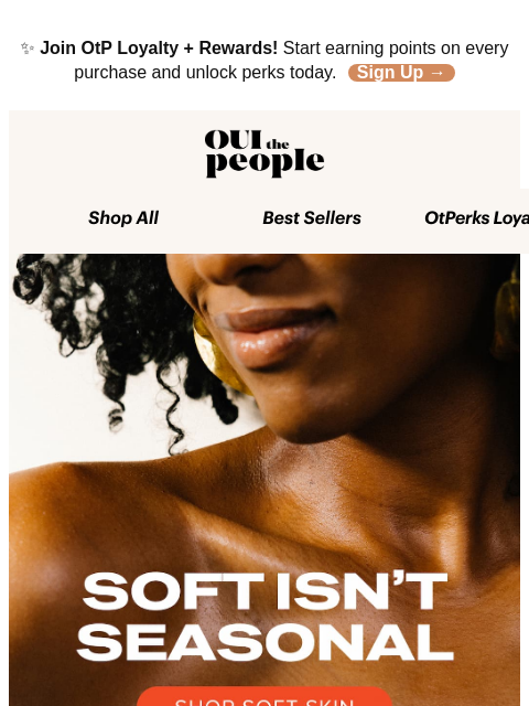 ouithepeople newsletter: Soft Isn’t Seasonal 🧡