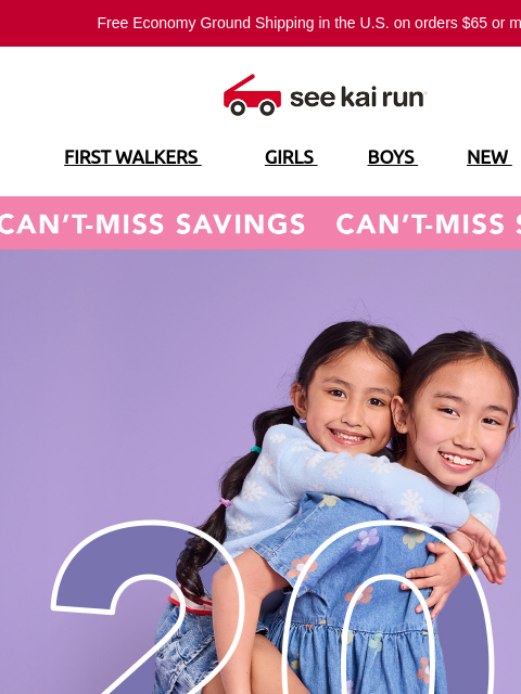seekairun newsletter: Family Photos? We've Got the Shoes. 20% Off!