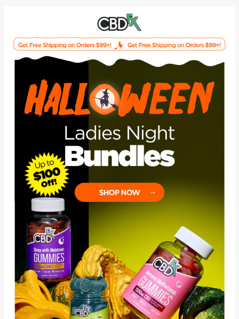 cbdfx newsletter: Save big with Halloween CBD & THC bundles! π§