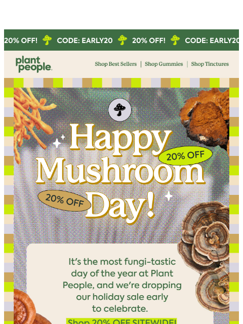 plantpeople newsletter: 🍄 It’s National Mushroom Day!!!